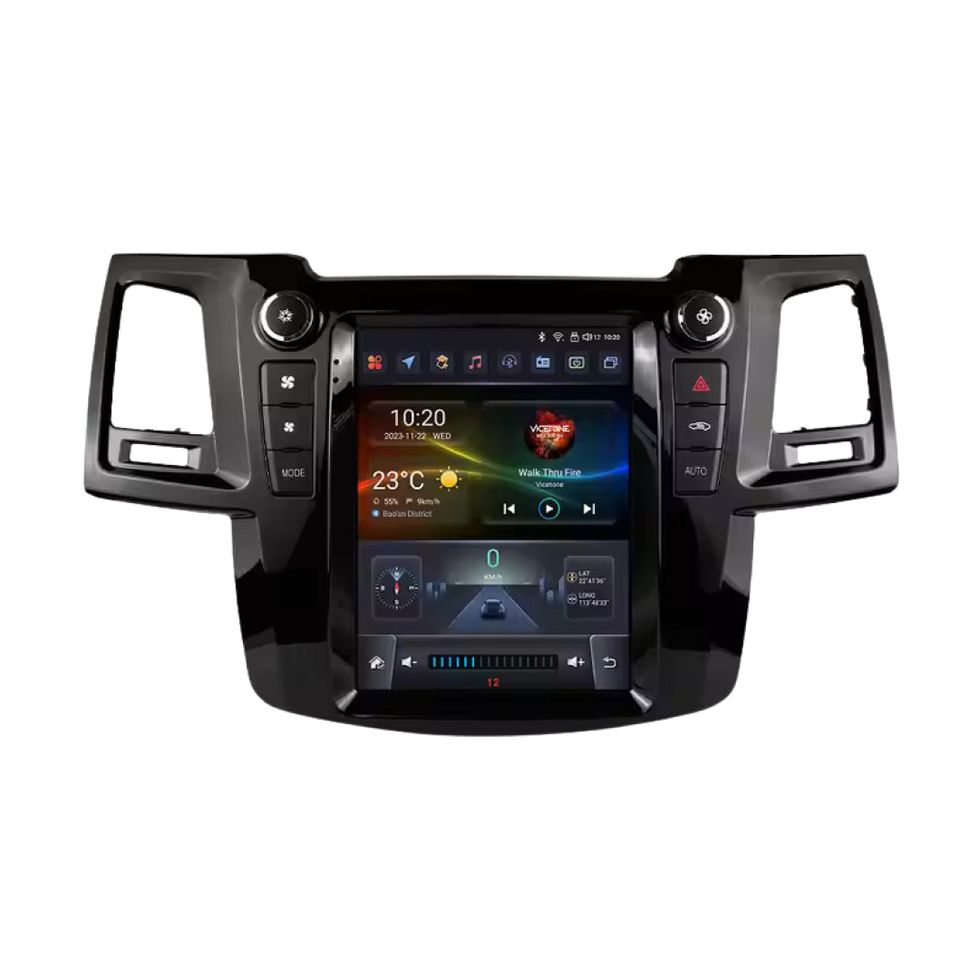 Tesla Style 4G Bilradio til Toyota Fortuner (2005-2014)