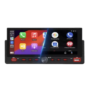1DIN pekskärm - 6,86" bilradio med Apple CarPlay och Android Auto