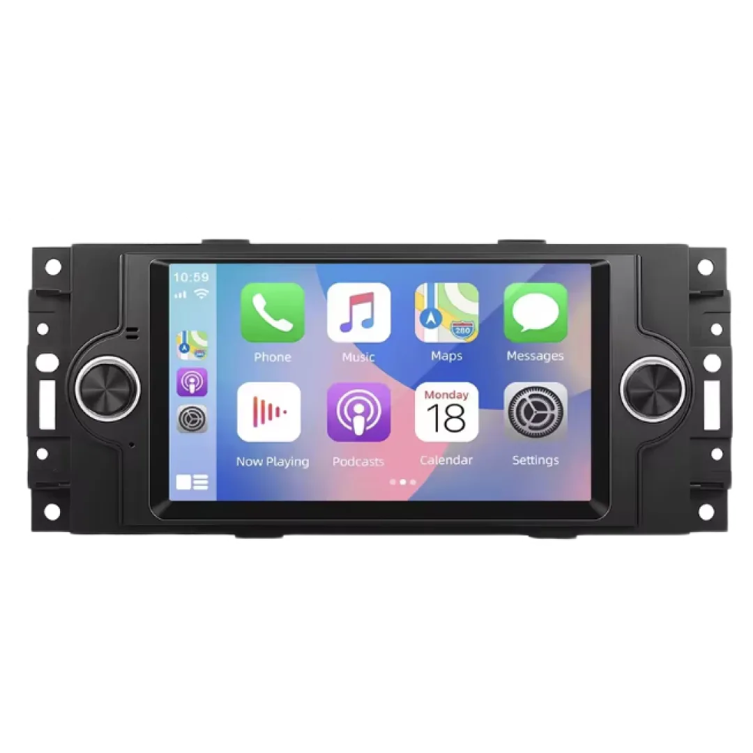 Dodge, Jeep Cherokee, Chrysler 300C (2005–2010) – 7_ Bilradio m. Apple CarPlay Og Android Auto