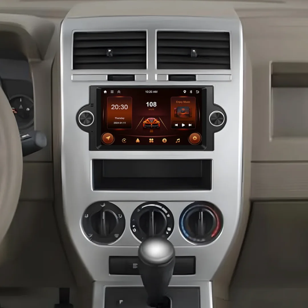 Dodge, Jeep Cherokee, Chrysler 300C (2005–2010) – 7_ Bilradio m. Apple CarPlay Og Android Auto2
