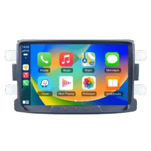 Dacia / Renault Duster, Sandero, Logan, Dokker (2010-2012) - 8" bilradio med Apple CarPlay och Android Auto