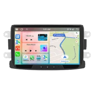 Dacia / Renault Sandero, Duster, Logan, Dokker (2010-2015) - 8" bilradio med Apple CarPlay och Android Auto