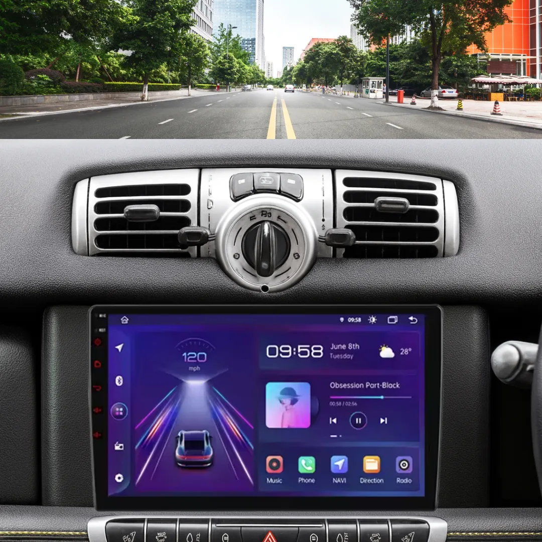 Smart Fortwo 451 2005–2010 – 9_ Bilradio m. Apple CarPlay Og Android Auto
