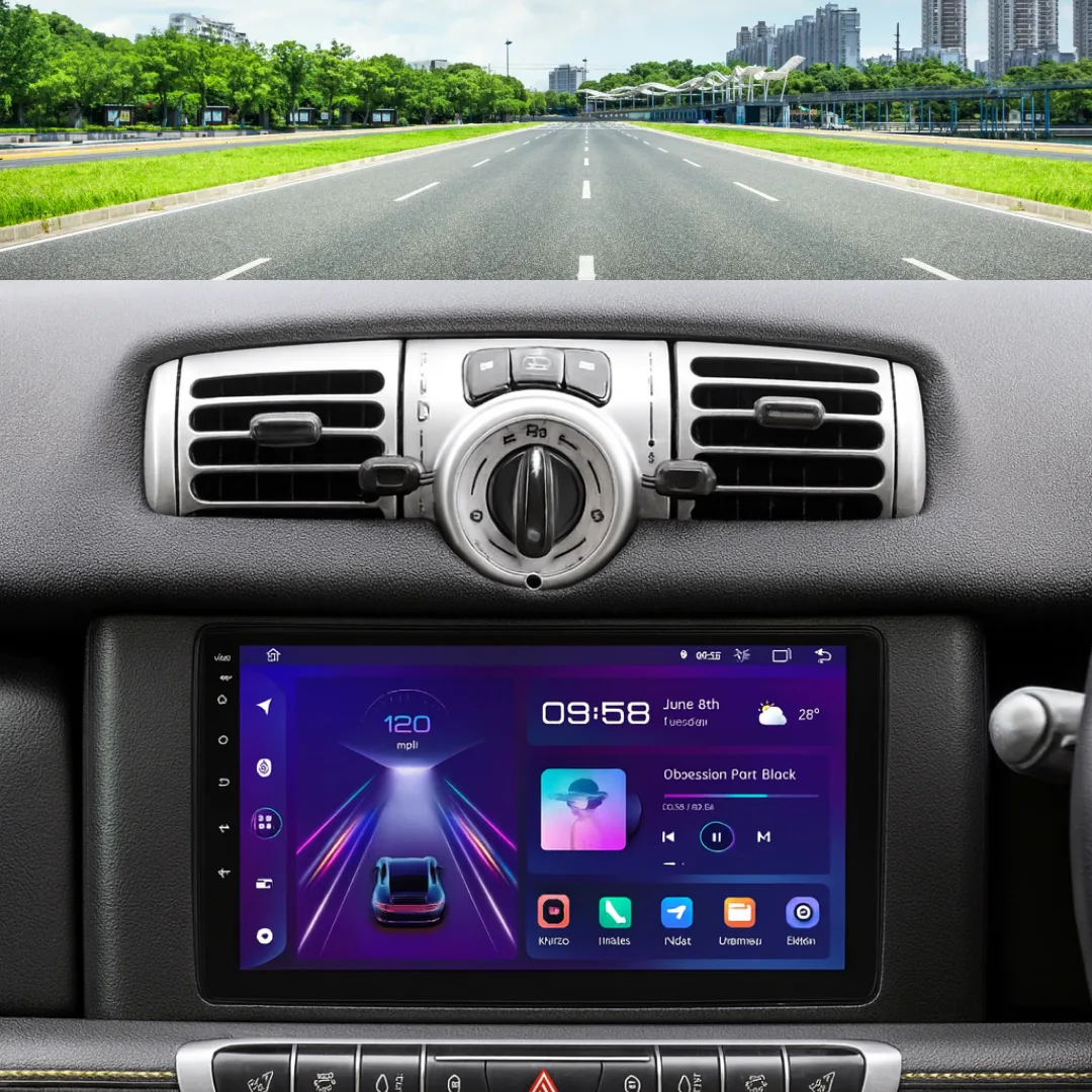 Smart Fortwo 451 2011–2015 – 9″ Bilradio m. Apple CarPlay Og Android Auto222