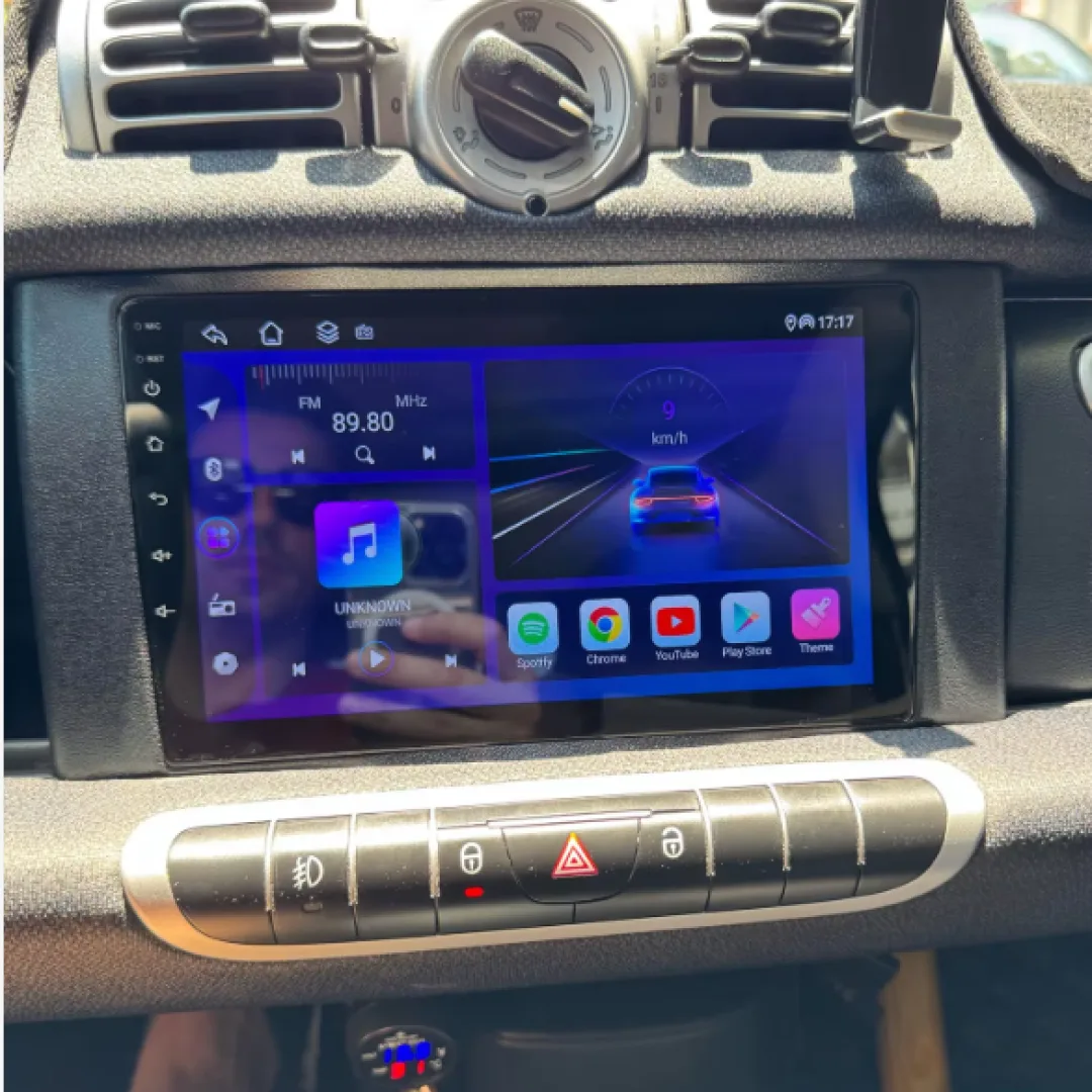 Smart Fortwo 451 2011–2015 – 9″ Bilradio m. Apple CarPlay Og Android Auto434